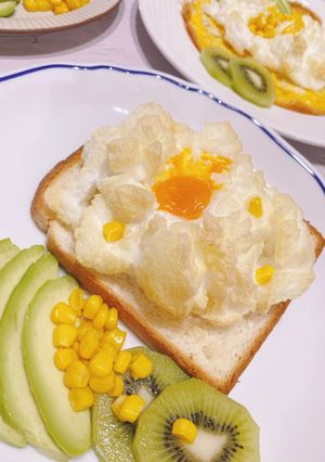 雲朵泡泡酪梨吐司 的食譜成品照片