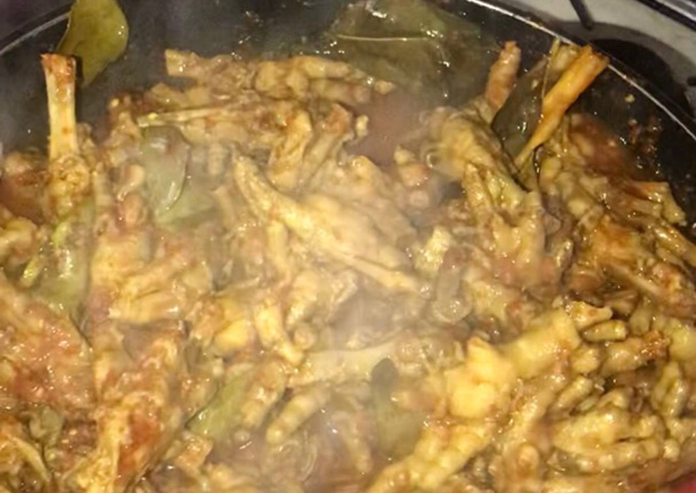 Ceker seuhah (bumbu padang)