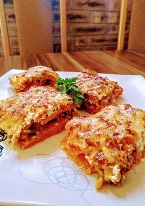 Rakott édesburgonyás tarja recept fotója