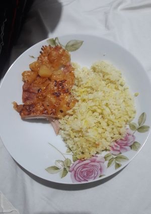 Ananászos sonkás csirke recept fotója
