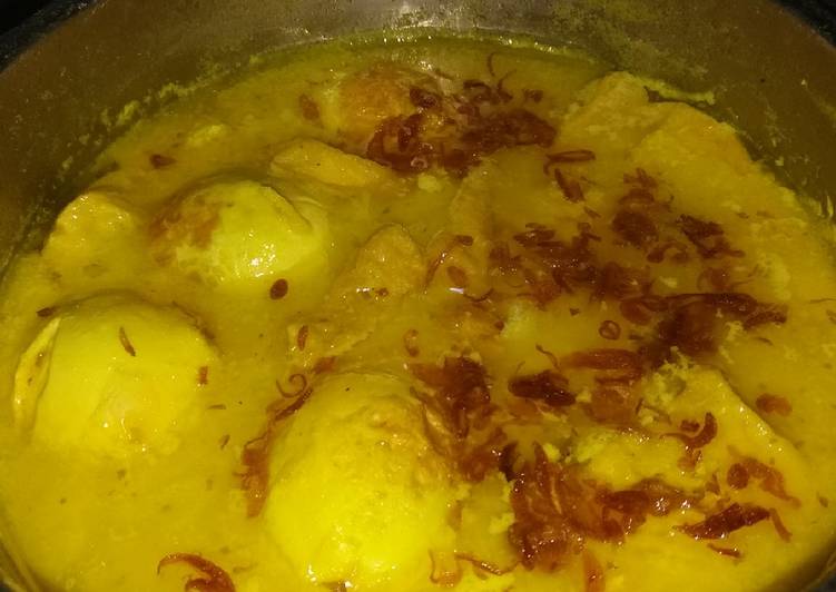 Resep Opor Ayam Telur Tahu Modal 20 ribu yang Lezat
