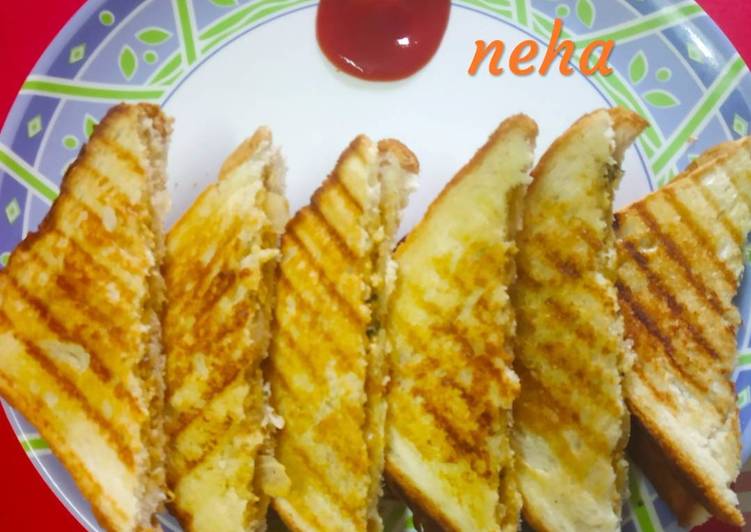 Mixed vegetables malai toast