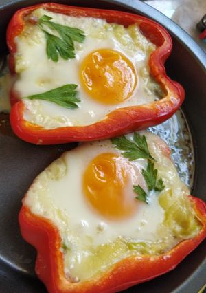 Una foto de Morrón relleno