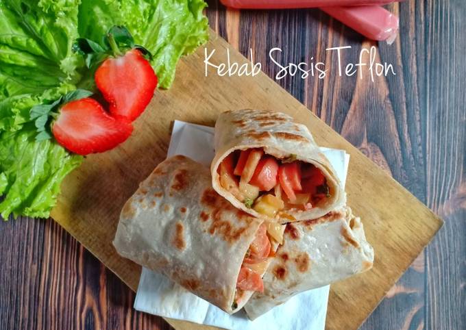 Bagaimana Membuat Kebab Sosis Teflon Anti Gagal