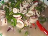 Cumi Kuah Daun Ginseng Jawa