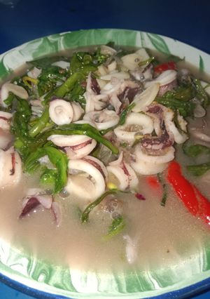 Foto resep Cumi Kuah Daun Ginseng Jawa