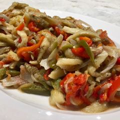 Escalivada Spanish Scalded Vegetable Salad A picture of Escalivada Spanish Scalded Vegetable Salad.