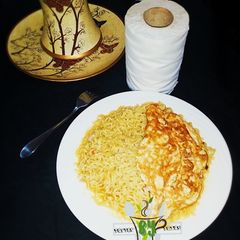 A picture of Noodles with fried egg method 1.