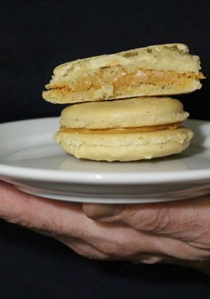 Une photo de Macaron au beurre de cacahuètes
