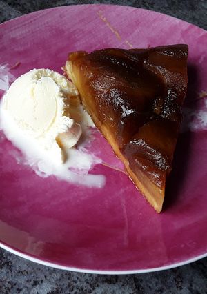 Una foto de Tarta tatin de manzana