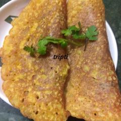 A picture of Maize flour chilla.