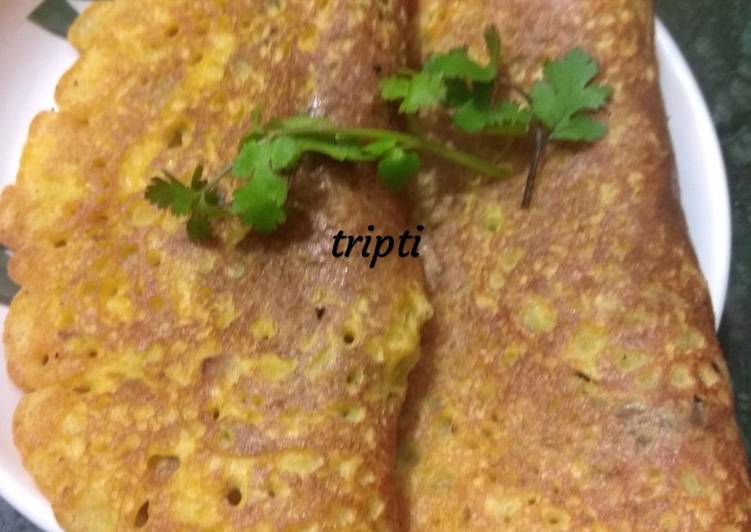 Steps to Prepare Homemade Maize flour chilla