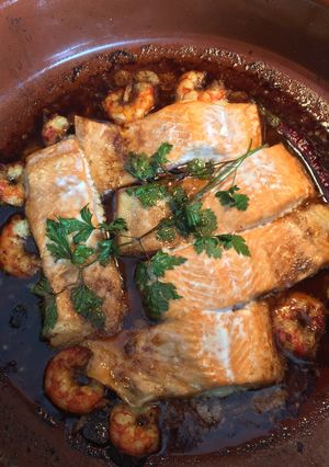 Foto principal de Salmón al ajillo