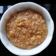 A picture of Barnyard Millet Sweet Pongal (Kudiraivali Sakkarai Pongal).