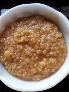 A picture of Barnyard Millet Sweet Pongal (Kudiraivali Sakkarai Pongal).