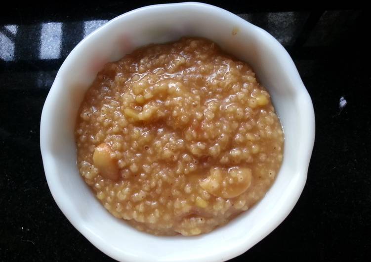 Simple Way to Make Autumn Barnyard Millet Sweet Pongal (Kudiraivali Sakkarai Pongal)
