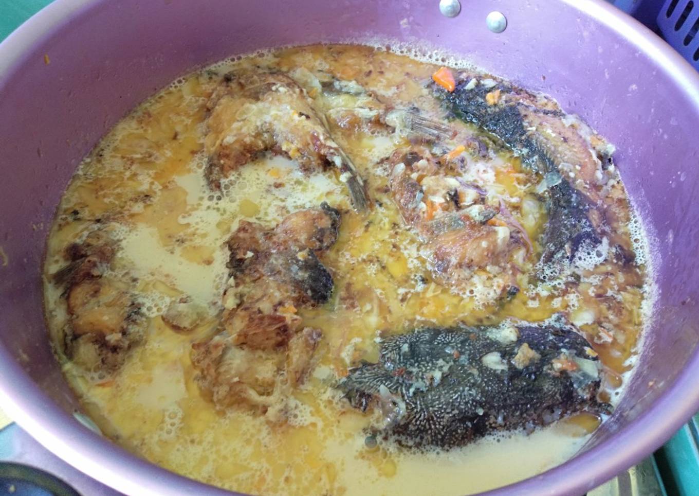 Mangut lele sedap simple santan kara