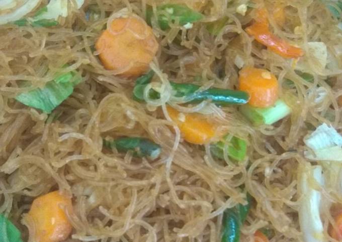 Langkah Mudah untuk Menyiapkan Bihun goreng, Lezat Sekali