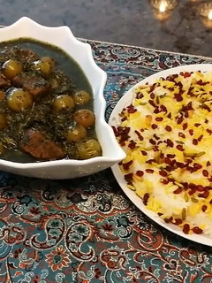 عکسی از دستور خورشت گوجه سبز
