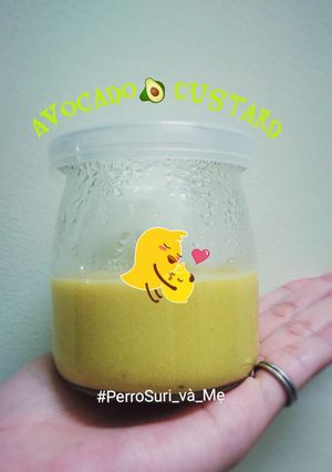 Hình của món Avocado custard - Custard bơ.