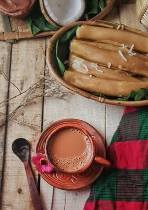 পাটিসাপটা পিঠার আমেজে চা রেসিপির প্রধান ছবি
