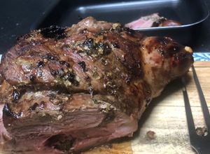 Une photo de Gigot d’agneau à l'airfryer