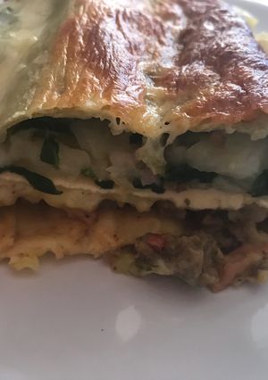 Una foto de Lasagna mixta