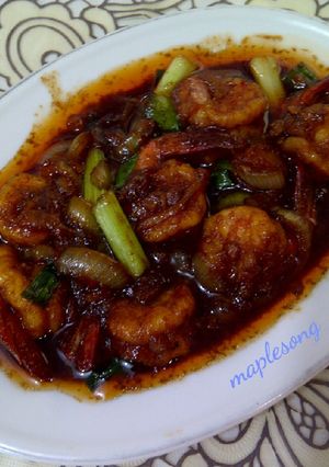 Foto resep Udang Saus Tiram
