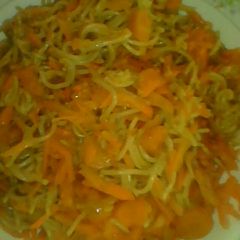 A picture of Carrot spaghetti jollof reciepe2.