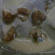 Turrón de vino con crema inglesa