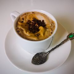 A picture of Dalgona Vanille coffee.
