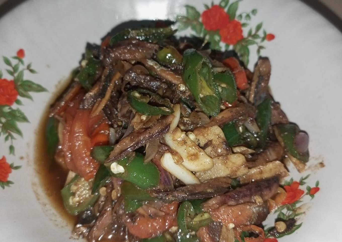 Ikan Asin Cabe Ijo