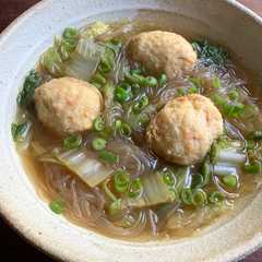 Wombok, Tofu Ball & Harusame Soup-レシピのメイン写真