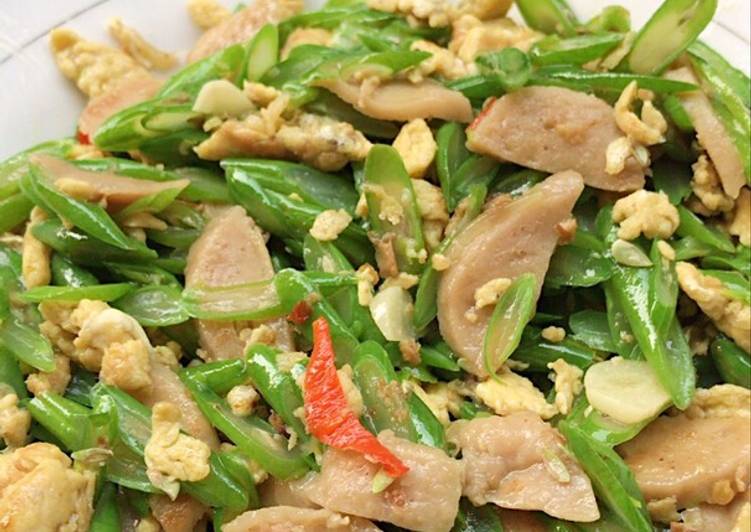 Tumis Buncis Baso Orak Arik