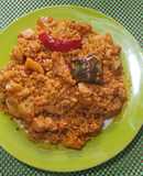 Arroz con jibia fresca