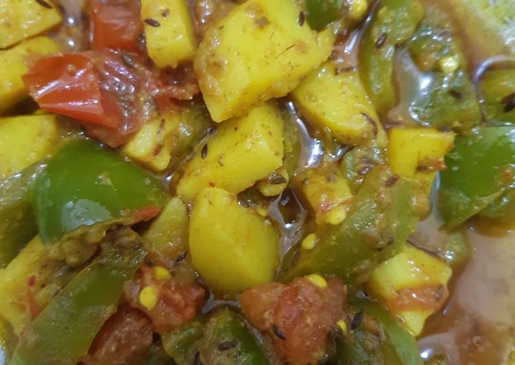 How to Make Quick Capsicum veg