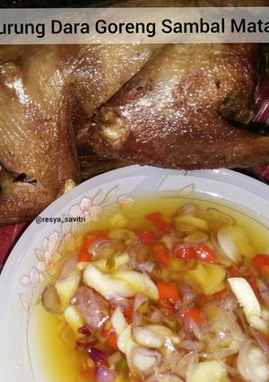 Foto resep 83. Burung Dara Goreng Sambal Matah