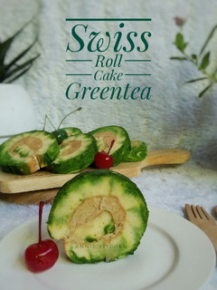 Foto resep Swiss Roll Cake Greentea With Mocca krim