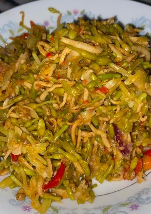 Foto resep Tumis Bunga Pepaya teri