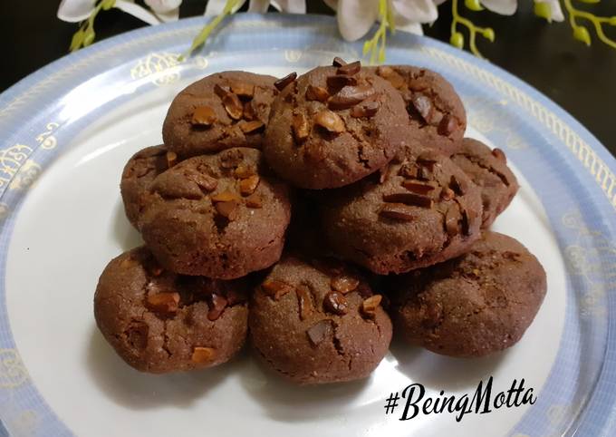 Steps to Prepare Homemade Choco-Cashew Nankhathai (Airfryer Recipe)