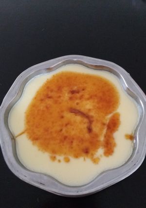 Una foto de Flan de maizena