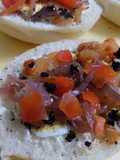 Sandwichs abiertos con caviar (2 variantes)