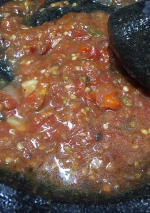 Foto resep Sambel pecel ayam