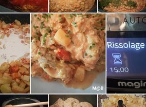 Une photo de Colombo de merlu pommes de terre tomates au Cook Expert