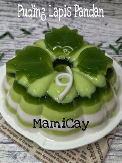 Foto resep Puding Lapis Pandan