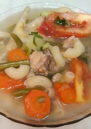Foto resep Sup Ceker Daging Ayam Makaroni