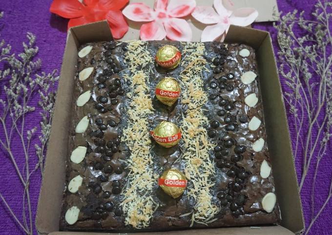 Resep Brownies Panggang Renyah di luar lembut di dalam yang Bisa Manjain Lidah