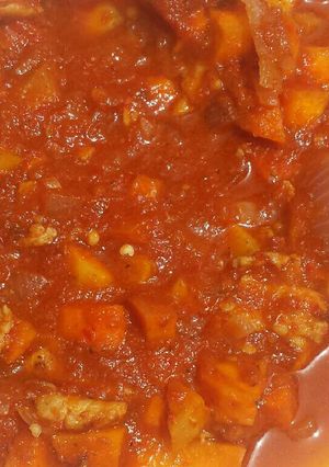 A picture of Carrot sauce.