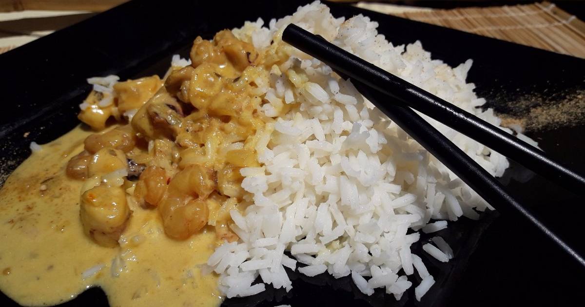 Arroz Thai o arroz Jazmín con jengibre y curry Receta de   Cookpad
