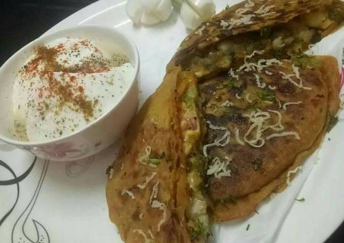 Pani puri pizza paratha